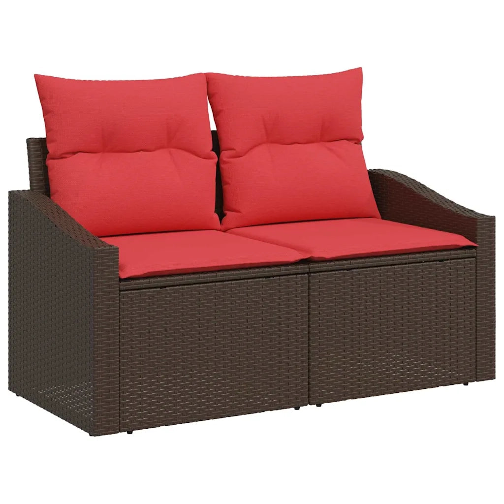 Set di divani 4 pz Marrone polyrattan 3346704