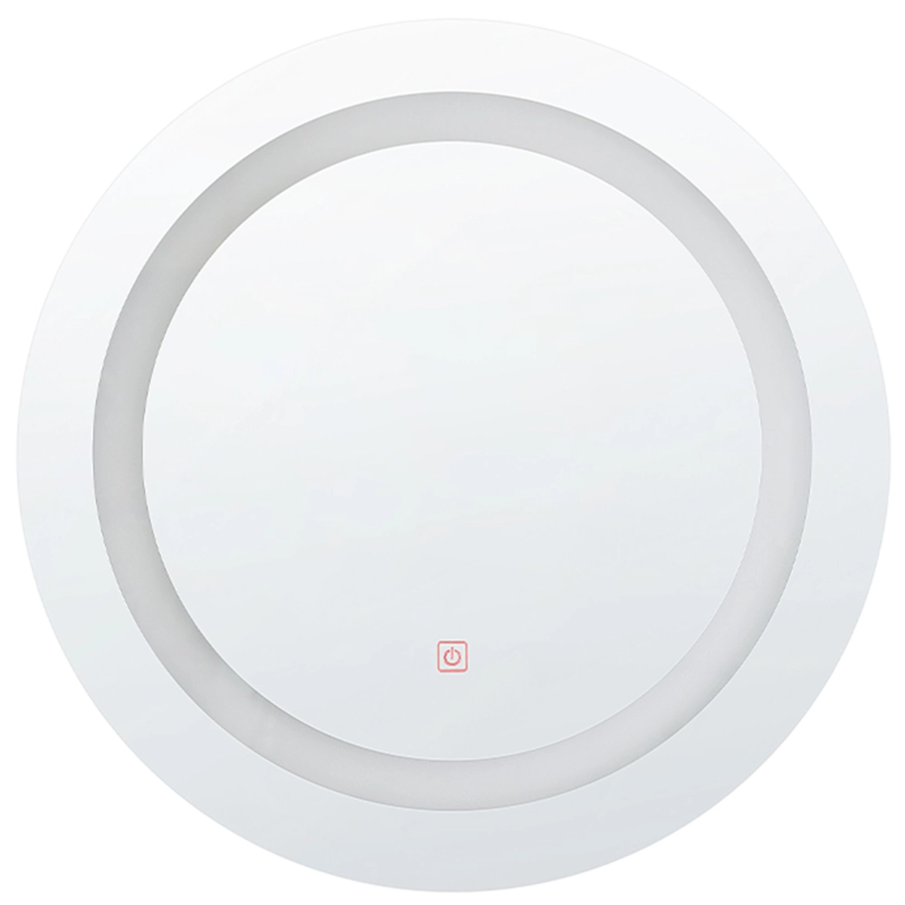 Specchio da parete a LED sospeso da 58 cm tondo moderno per il bagno per il trucco la vanità la camera da letto