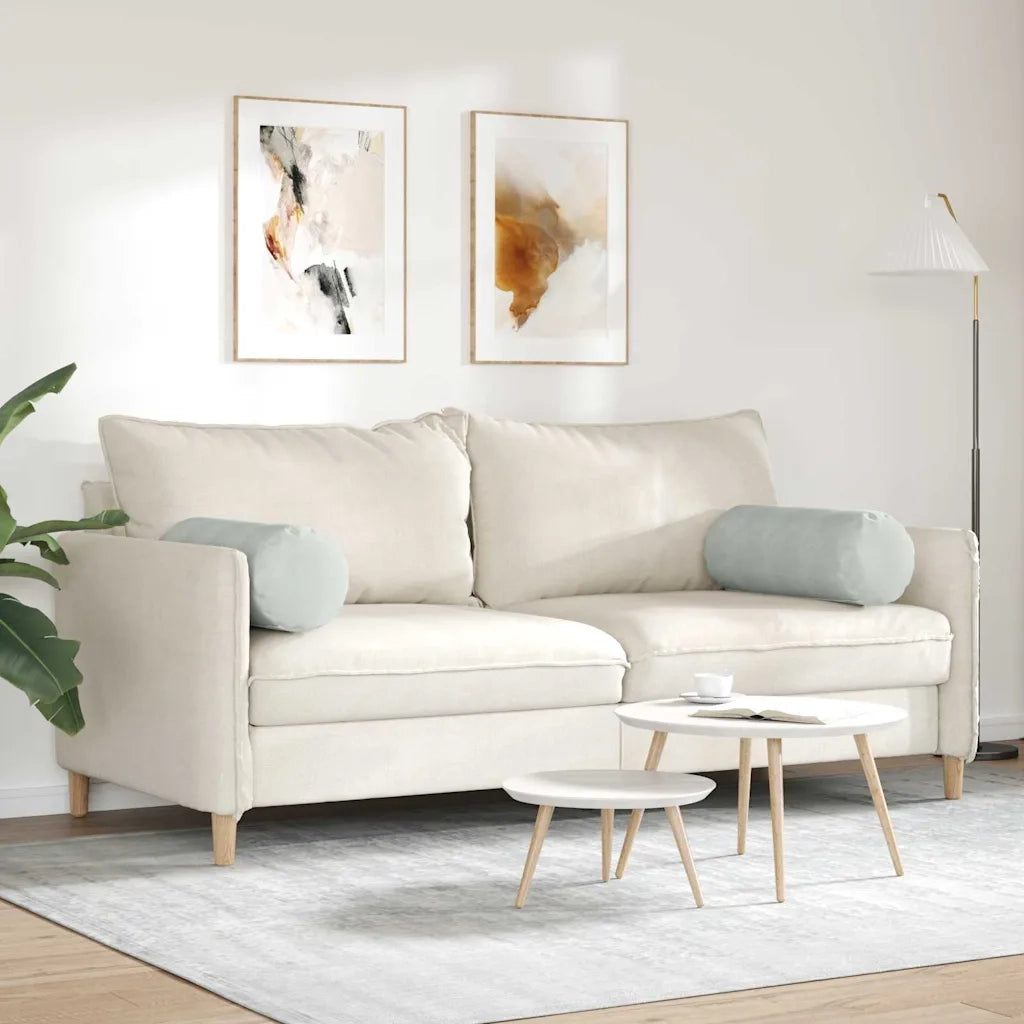 Cuscini a rullo 2 pcs Grigio chiaro Ø 25 x 70 cm 42014328