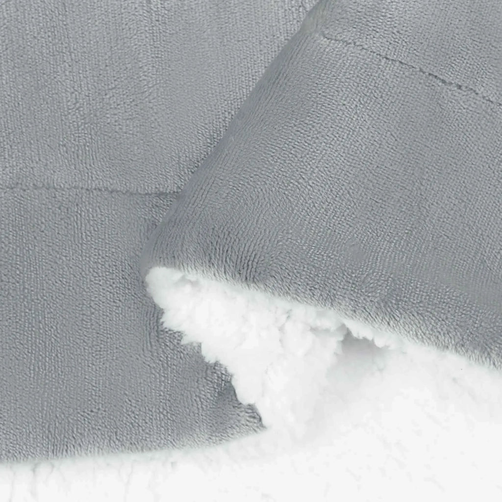 Coperta Grigio 220 x 240 cm Panno 42016987