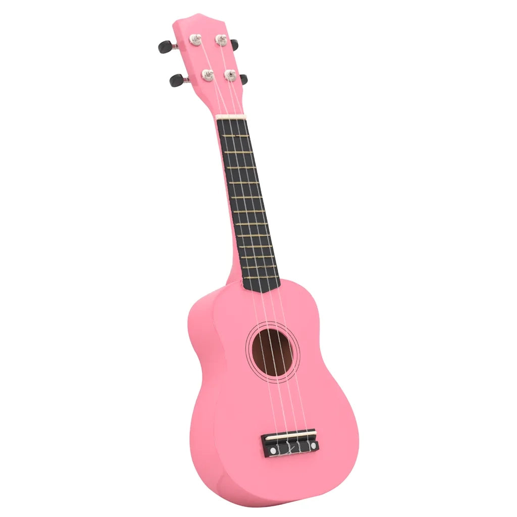 Set Ukulele Soprano con Borsa per Bambini Rosa 23" 70153