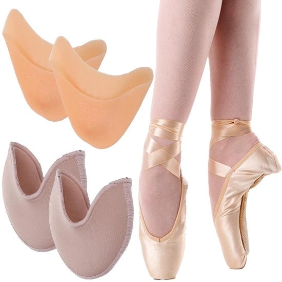 Protettori per ginocchia 4 pezzi - Pads in gel di silice - Protettori per ballerine - Cuscini per ginocchia - Adatti per ballerine - Respiranti e comodi - Cuscini per ballerine