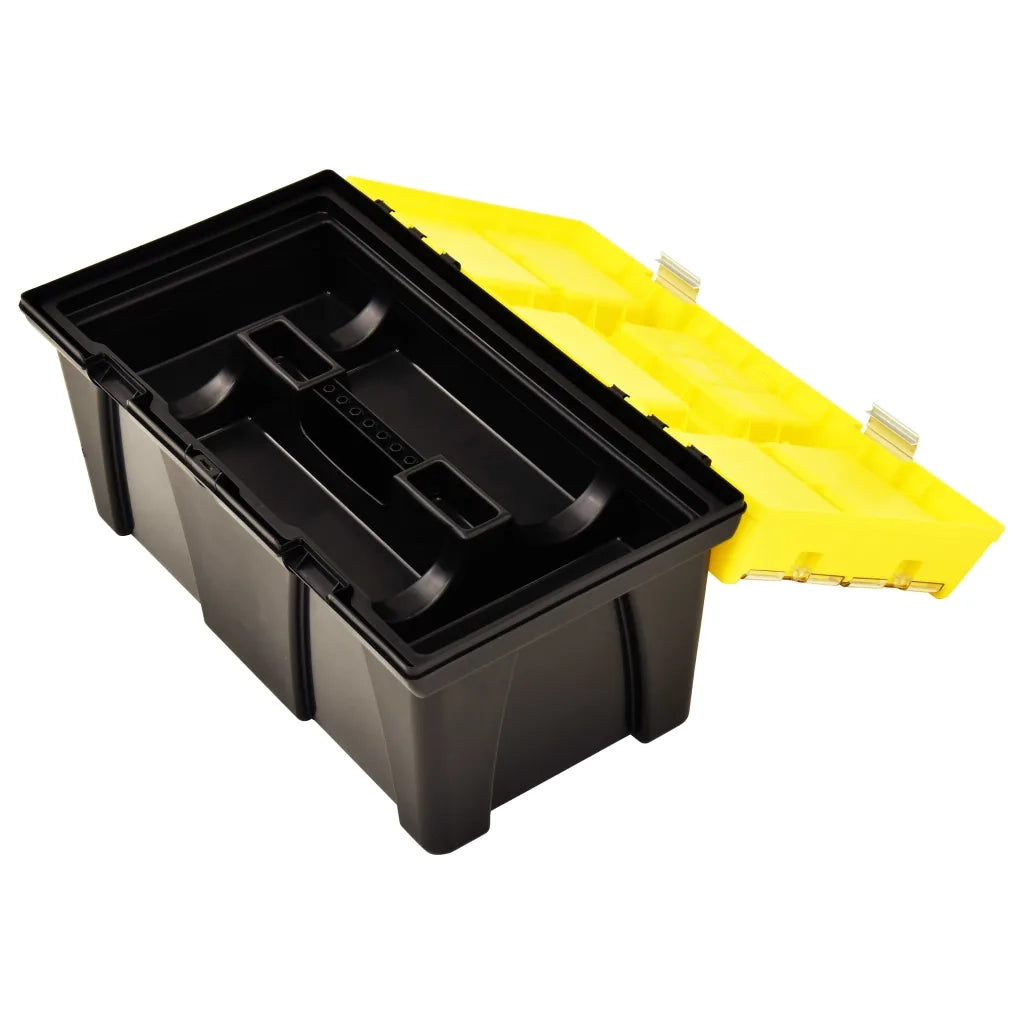Cassetta degli Attrezzi in Plastica 595x337x316 mm Gialla 146270