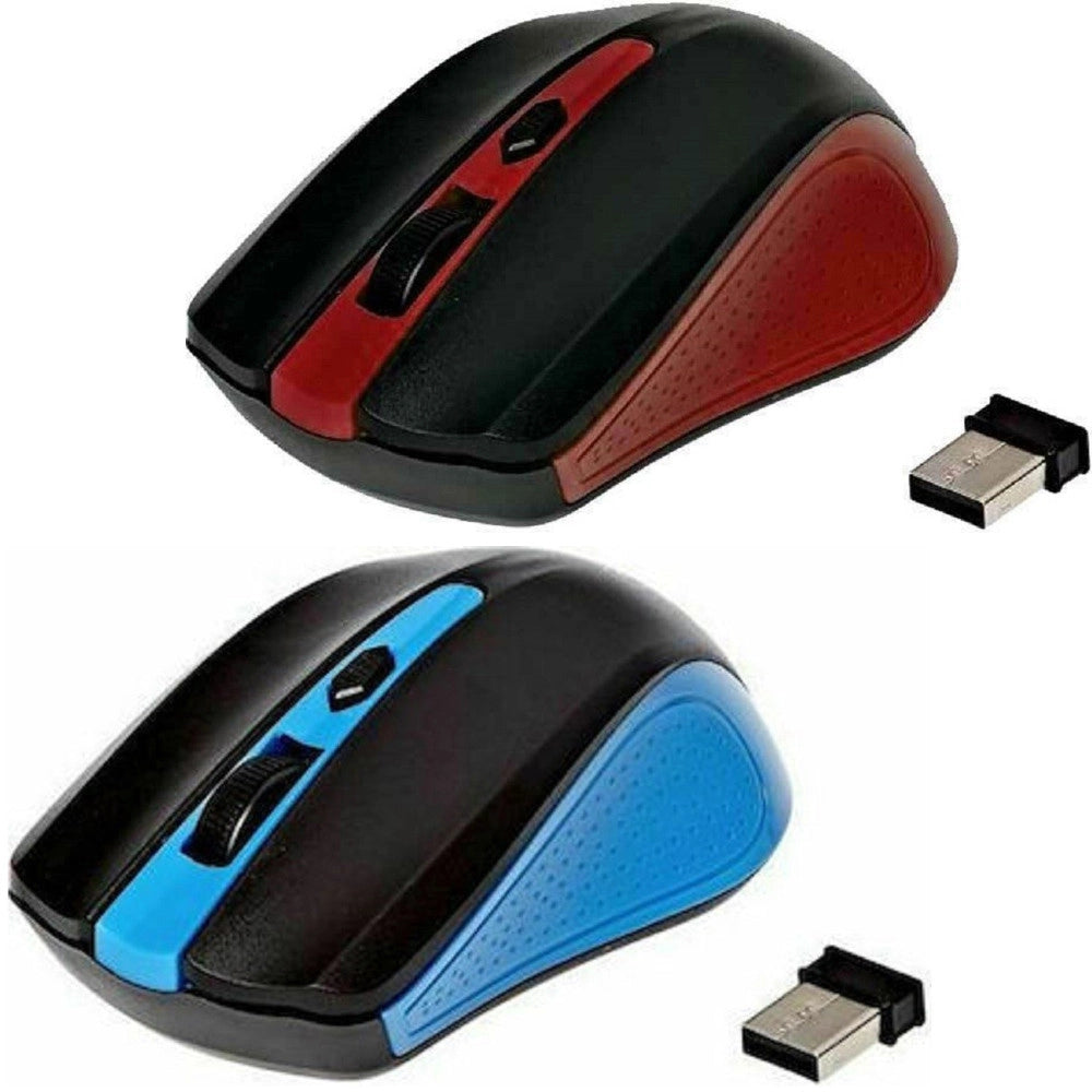 Trade Shop - Mouse Wireless Ottico 2.4ghz Ricetrasmettitore Usb Ergonomico Computer Pc An-211 -