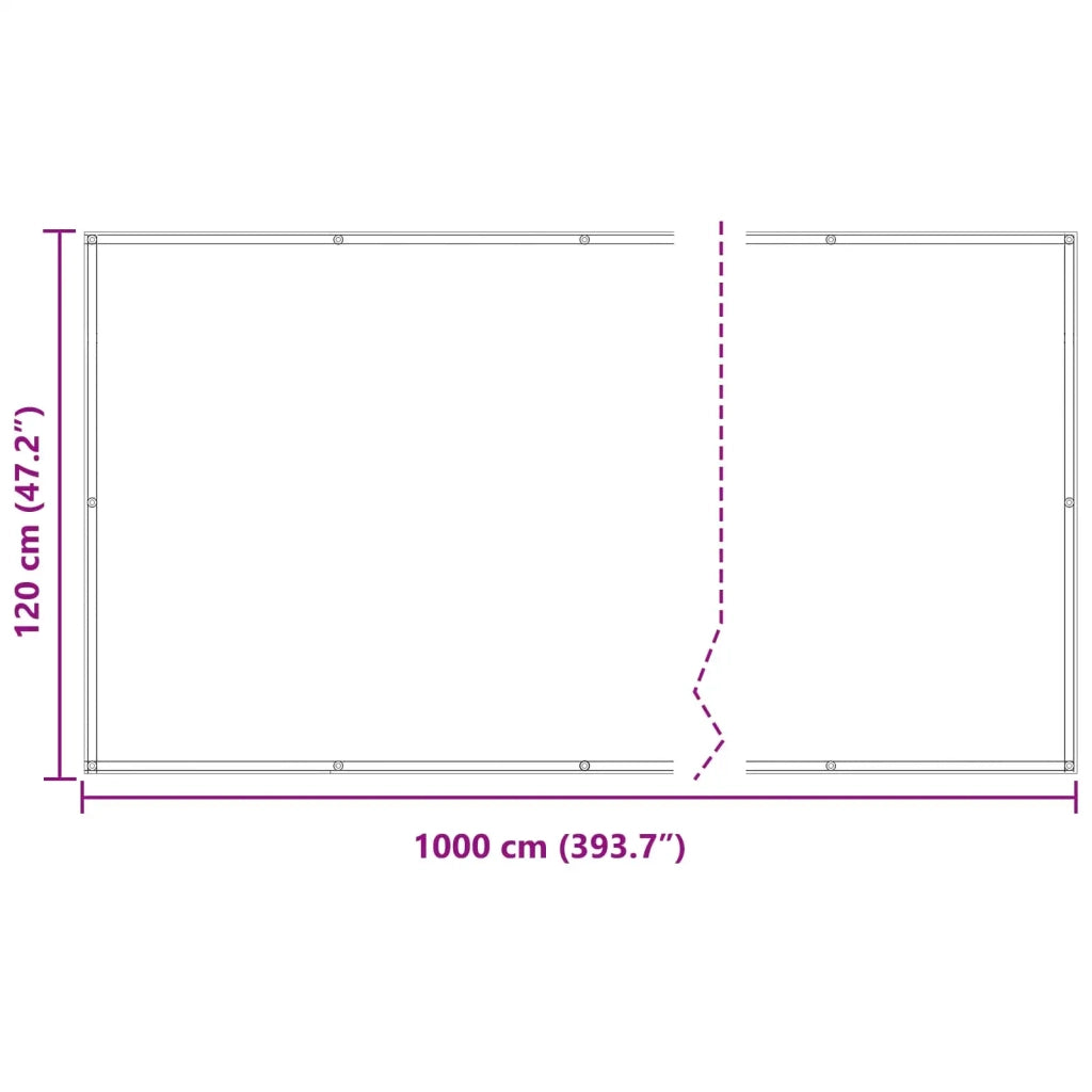 Schermo da balcone | Paravento da Balcone Borgogna 120 x 1000 cm