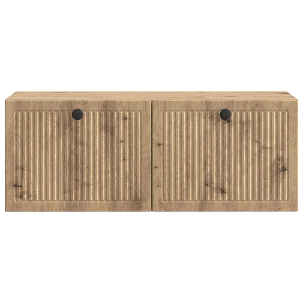 Mobile TV da Muro | Armadietto TV | Mobile Porta TV Rovere Artigianale 78,5 x 31 x 30 cm