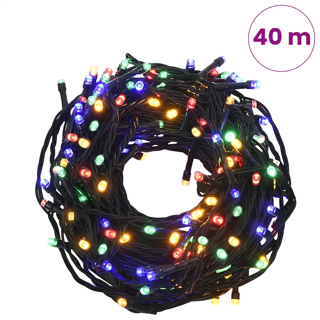 Stringa di Luci con 400 LED Multicolore 40 m 8 Effetti Luce 328827