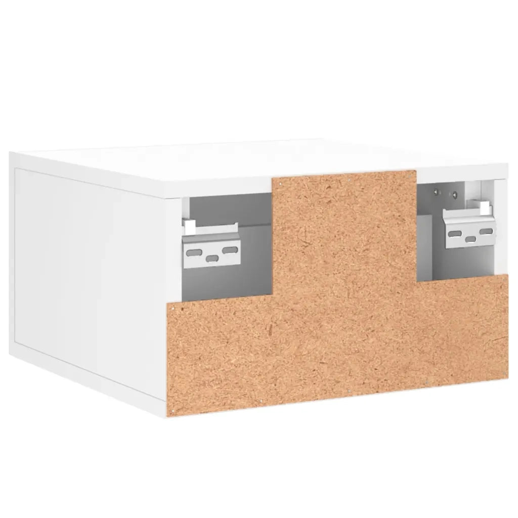 Comodini a Muro 2 pz Bianchi 35x35x20 cm 829789