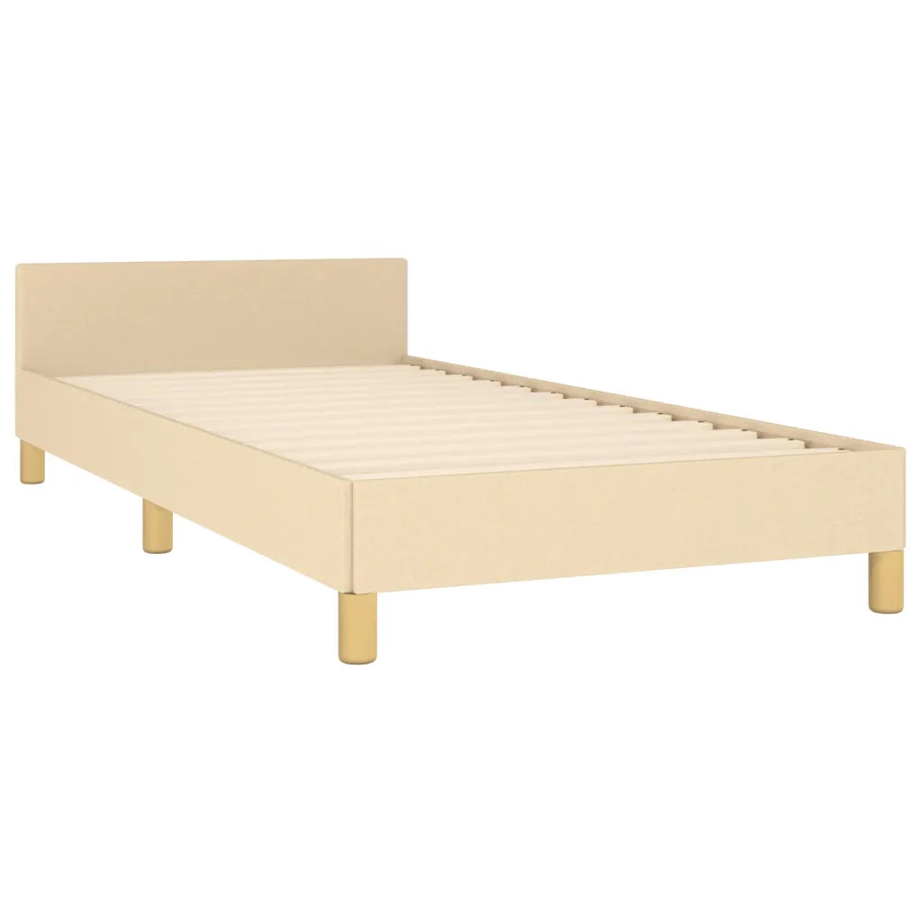 Giroletto senza Materasso Crema 90x200 cm in Tessuto 3124868