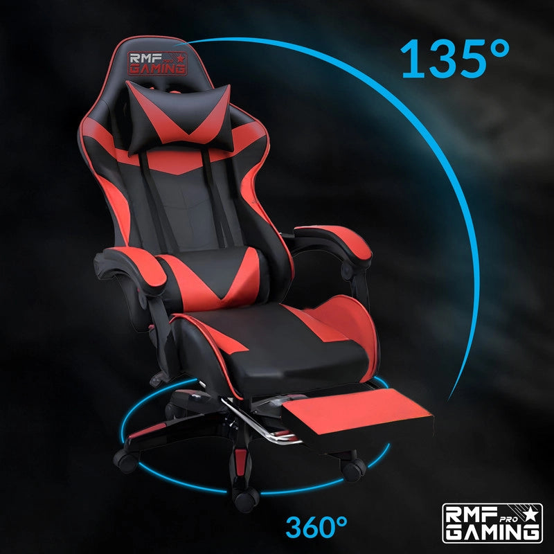 SEDIA DA GAMING COLORE ROSSO-NERO