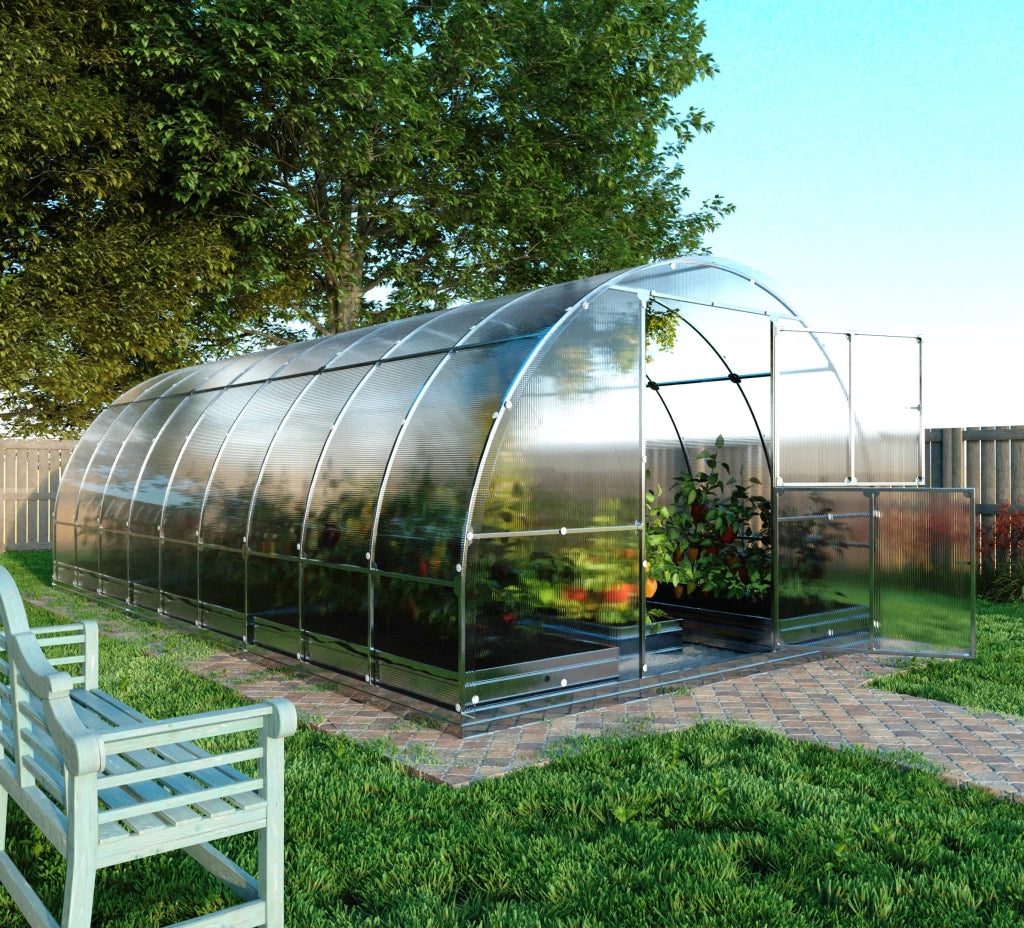 Serra da giardino KLASIKA TUBE 3 x 6 m (18 m²), 6 mm con rivestimento in policarbonato