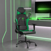 Sedia da Gaming Nera e Verde in Similpelle 3143644