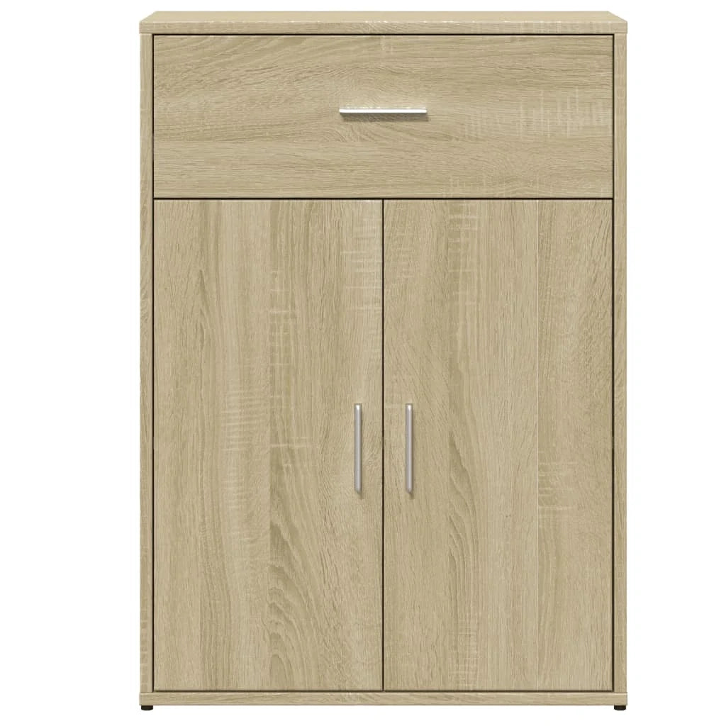 Buffet credenza cassettiera armadio mobile contenitore organizer per cucina soggiorno salotti set da 2 Sonoma 60 x 30 x 84 cm legno ingegnerizzato marrone 02_0036813