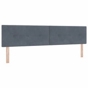 Testiera | Testata Grigio scuro 200 cm Velluto