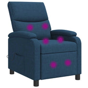 Poltrona Massaggiante Blu Tessuto 42035017