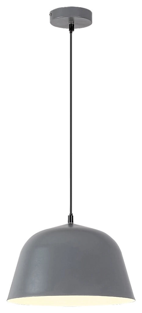 Lampada a sospensione Rabalux Malia grigia E27 Ø29,5