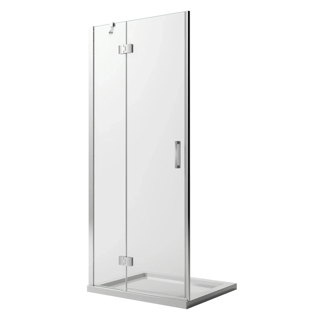 Porta Doccia 75CM H190 Vetro Trasparente con Easy-Clean mod. Flip Anta + Profilo