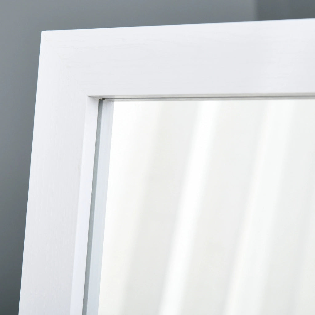 Specchio da Terra con Cornice MDF ¨C Xylo ¨C Bianco 37x37x154cm