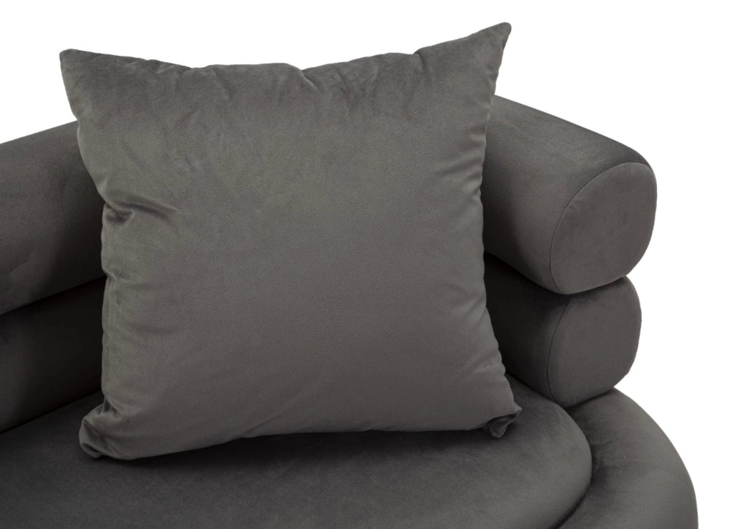 DIVANETTO SILVERY PLUS C/CUSCINI CM 133X68X69