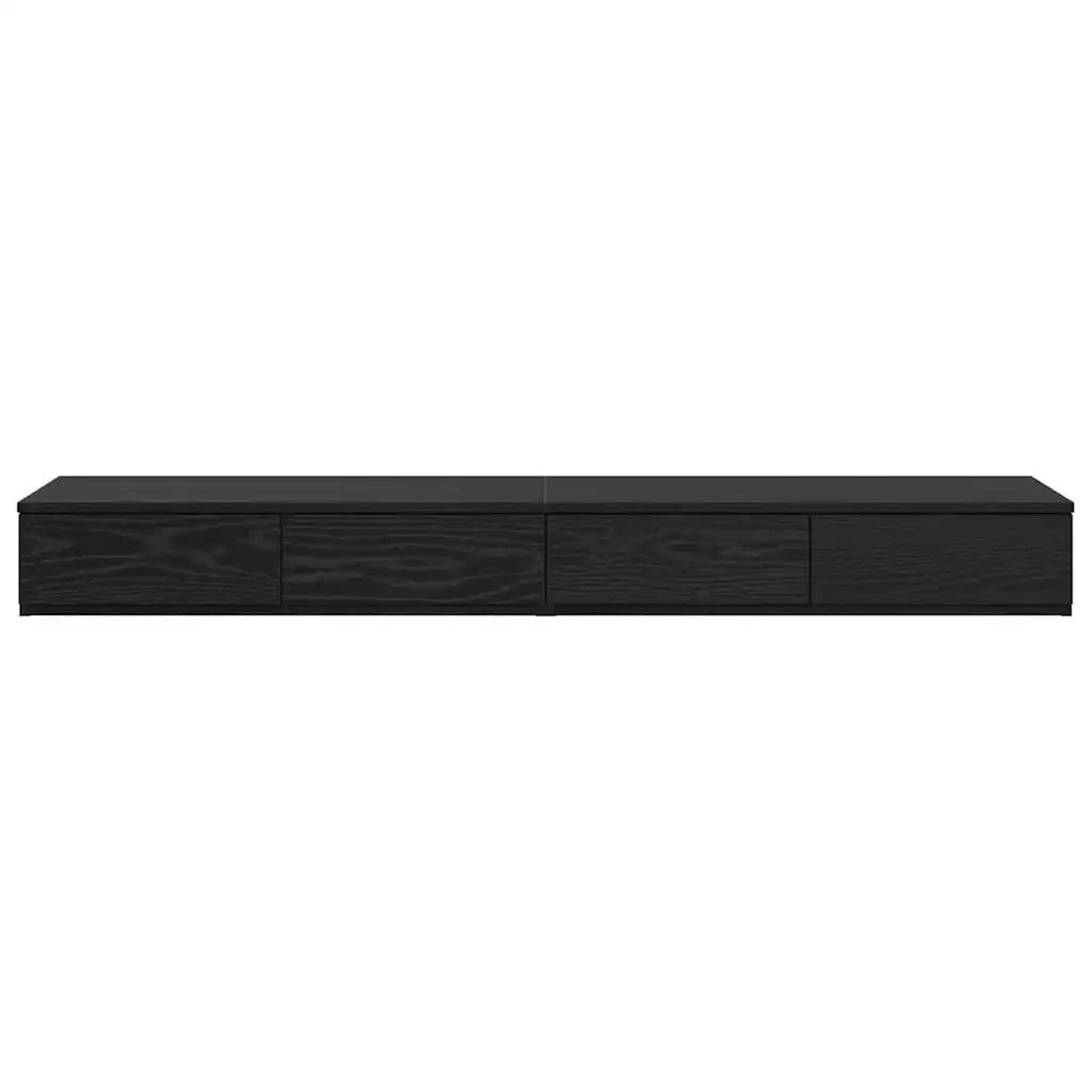 Cassetti per letto Rovere Nero 140 x 36,5 x 16,5 cm 866948