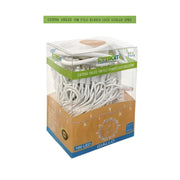 Luci Natale Catena Luminosa 100 LED 10 Metri Filo Bianco Luce Oro Gialla Flesh Bianco Esterno IP65