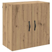 Mobiletto a muro moderno contenitore a parete 60 x 31 x 60 cm design elegante finitura in rovere ingegnerizzato realizzato artigianalmente 02_0052492