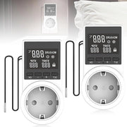 Timer a tempo digitale con copertura impermeabile - schermo LCD timer a tempo - 2 pezzi.