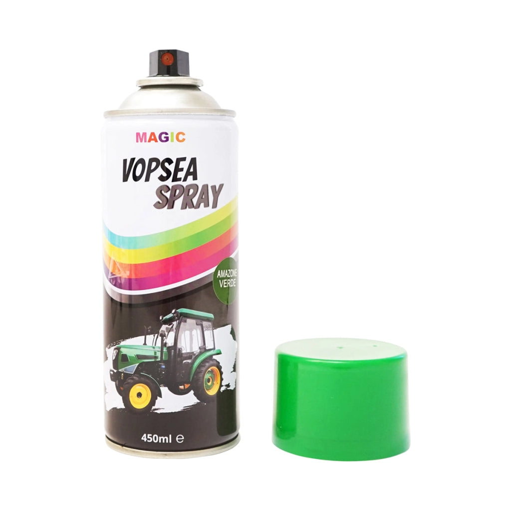Spray vernice auto verde tipo Amazone, professionale con asciugatura rapida 450ml MAGIC