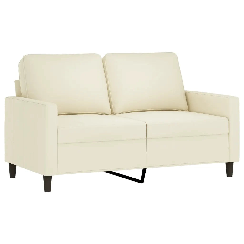Set di Divani 4 pz Crema in Velluto 3201952