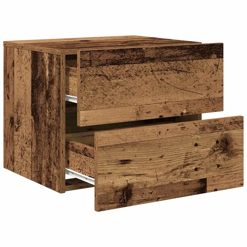 Armadio da Notte 2 pcs Legno vecchio 50 x 39 x 41 cm 863073
