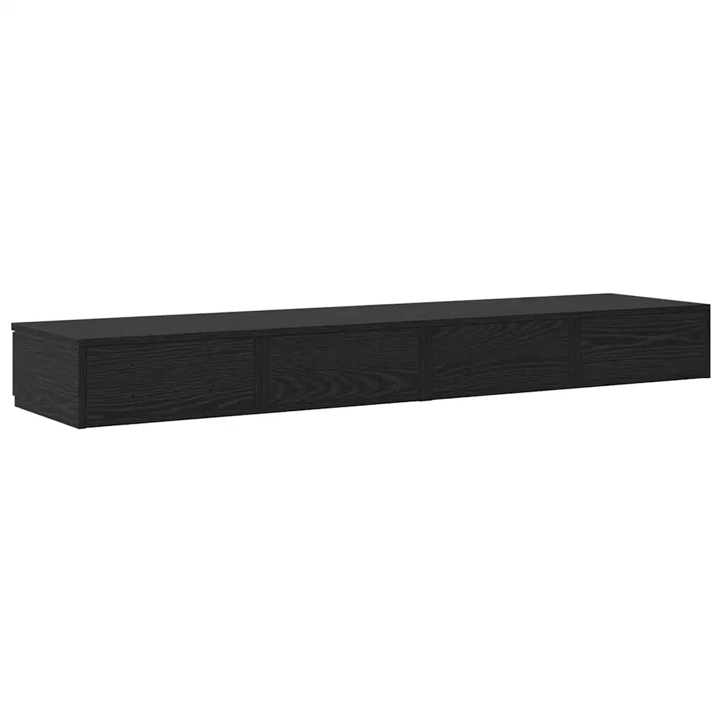 Cassetti per letto Rovere Nero 140 x 36,5 x 16,5 cm 866948