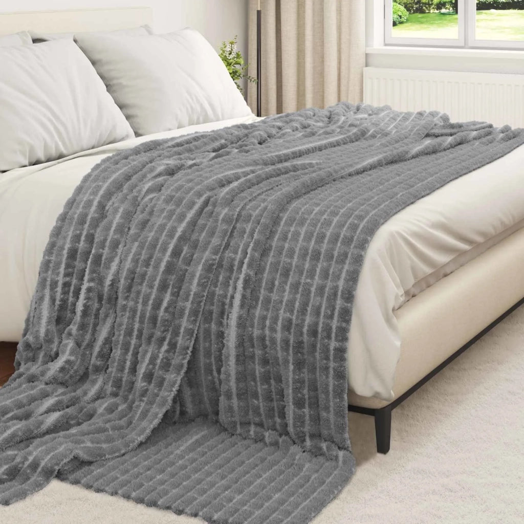 Coperta Grigio scuro 270 x 240 cm Panno 42016920