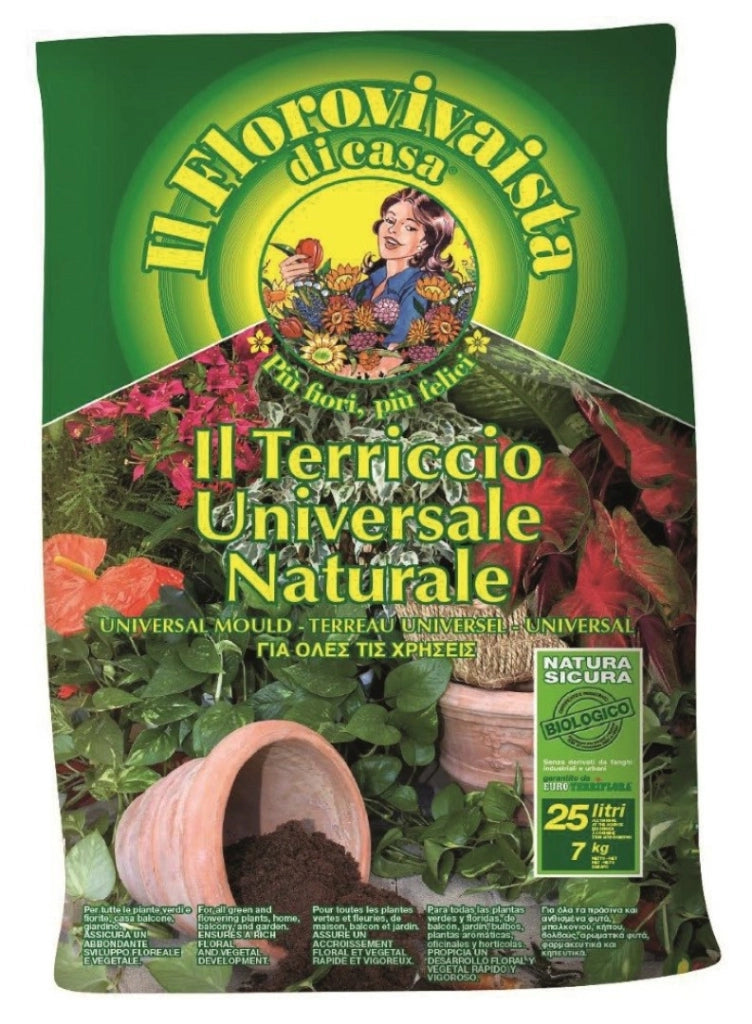 Bancale 5 Pezzi Terriccio Terramadre Universale Per Vasi 25 Lt - Euroterriflora