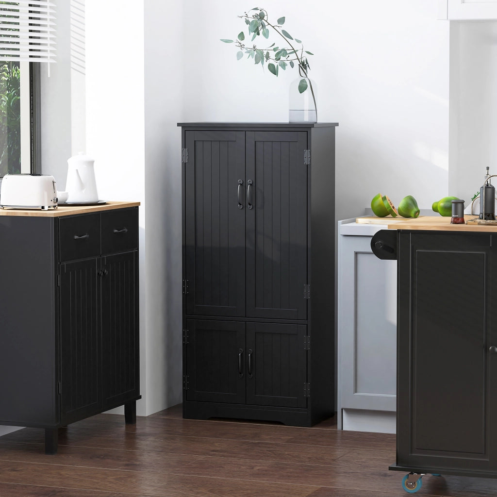 Armadio da cucina con 2 ante e 3 ripiani ¨C zephmum ¨C MDF nero