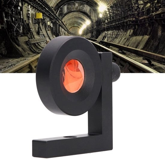 Stazione Totale a Prisma Reclinabile - Materiali Koper/Glas - Diametro 25,4 mm - Offset - Misurazione Precisa - Portata di Misura fino a 800 metri - Prisma di Misura