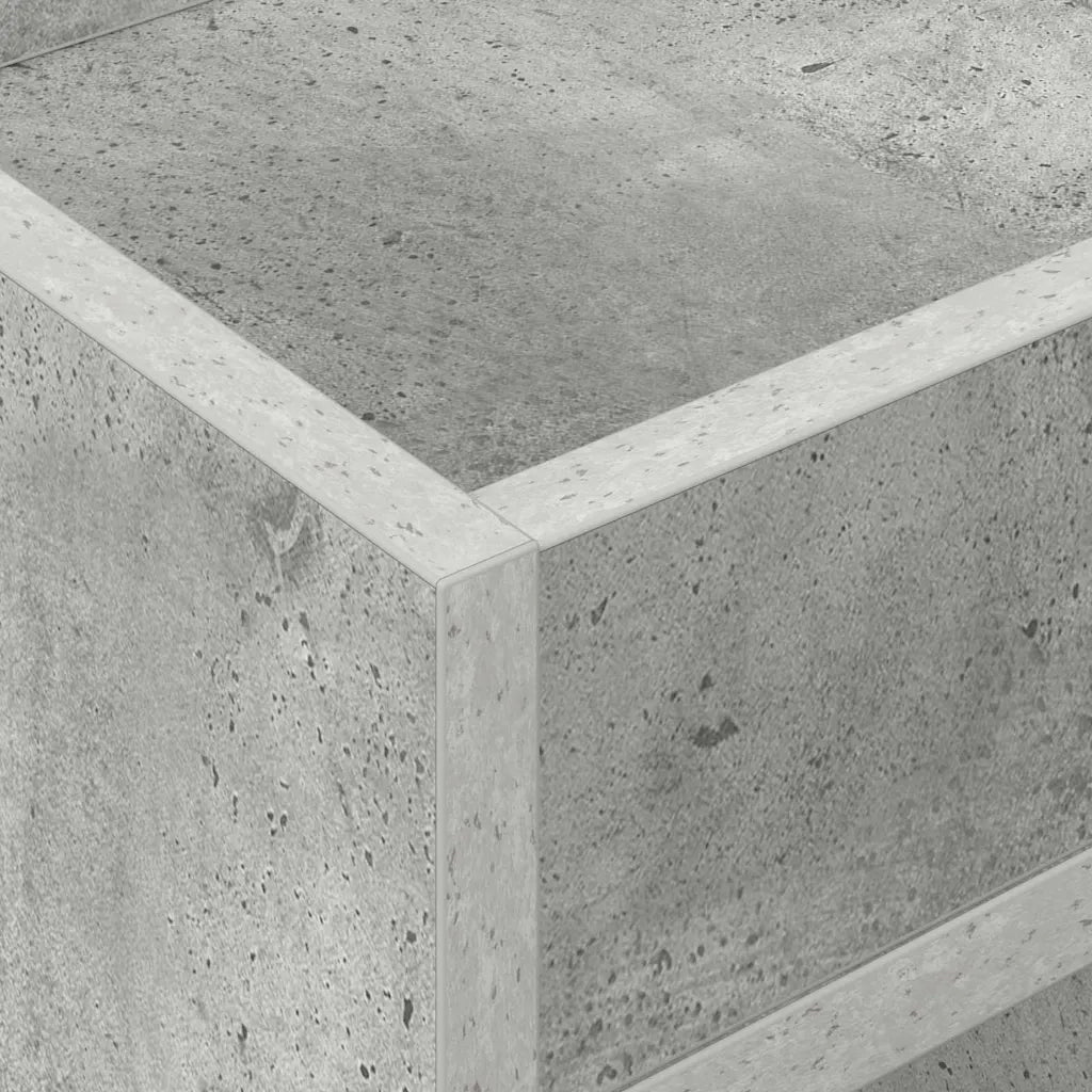 Tavolino 2 pz | Tavolo laterale Grigio cemento 30 x 30 x 56 cm Legno multistrato