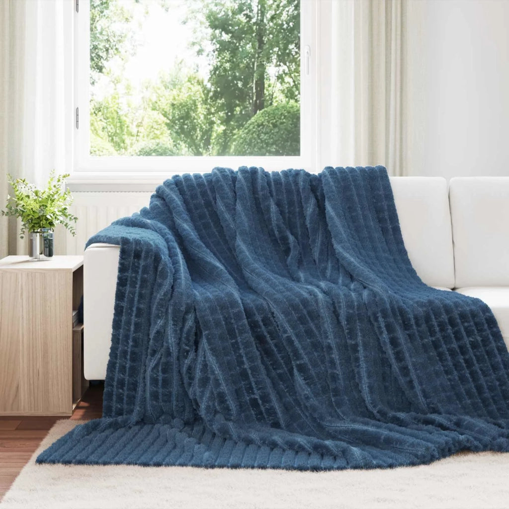 Coperte da Pile 6 pcs Blu navy 270 x 240 cm Panno 42016960