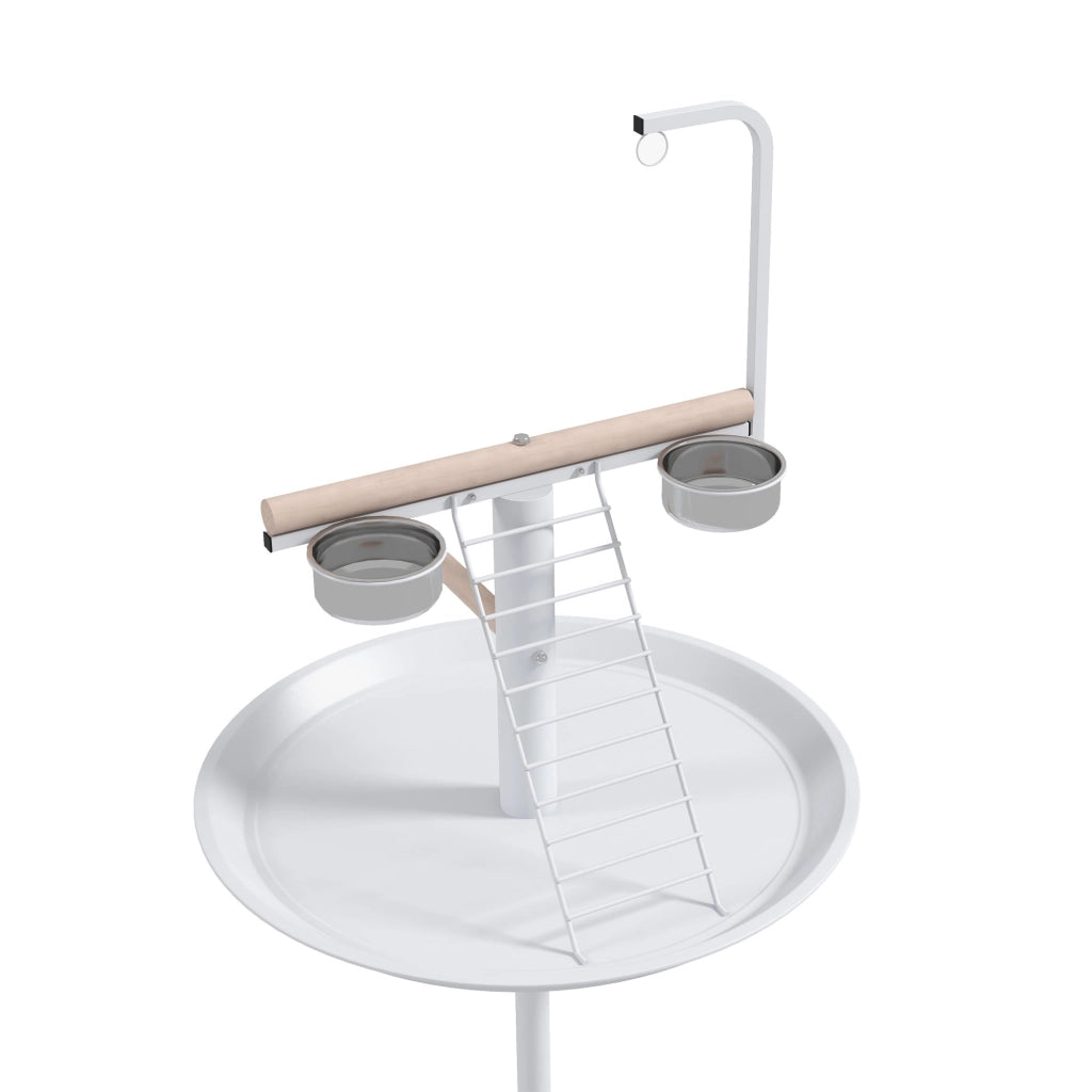 Mangiatoia per Uccelli con Ruote ¨C Minimal ¨C Bianco ?60x138 cm