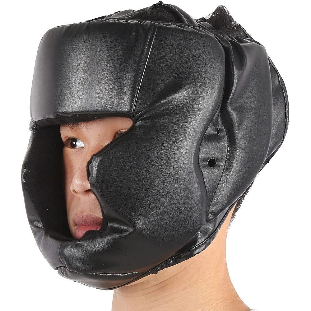 Trade Shop - Copricapo Addensato Da Boxe Durevole Pratico Per Allenamento Protezione Testa -
