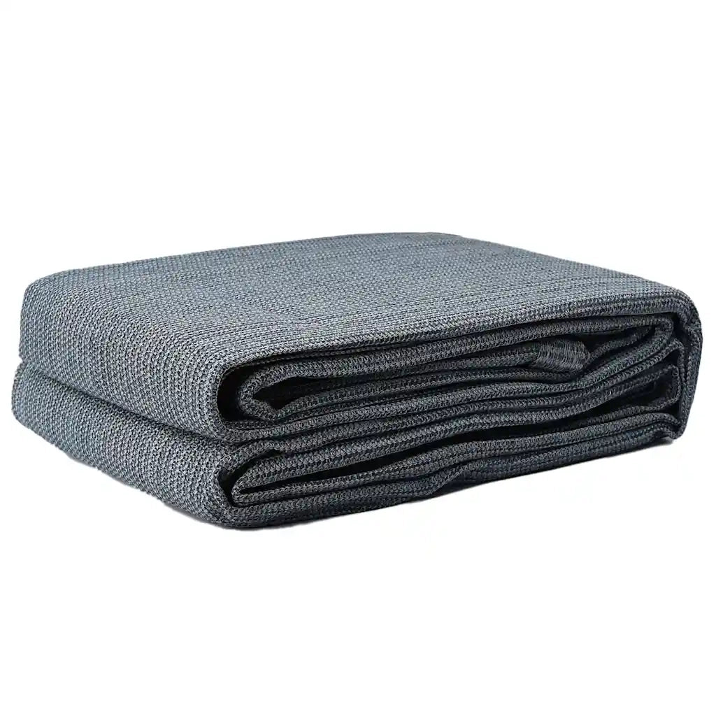 Tappeto da Tenda Blu e Grigio 400 x 400 cm Polietilene 42000180