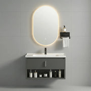 Set Di Mobili Da Bagno Con Lavabo River 60cm Grey