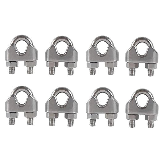 MORSETTO PER FUNI INOX 6 mm