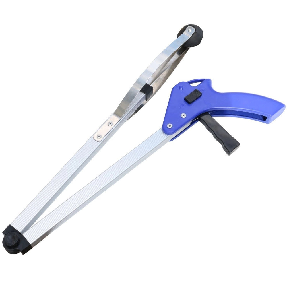 Trade Shop - Pinza Raccogli Oggetti Braccio Pieghevole Telescopica Prendi Tutto Con Manico -