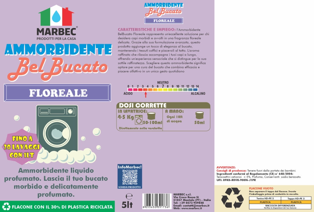 AMMORBIDENTE BelBucato Floreale 5LT