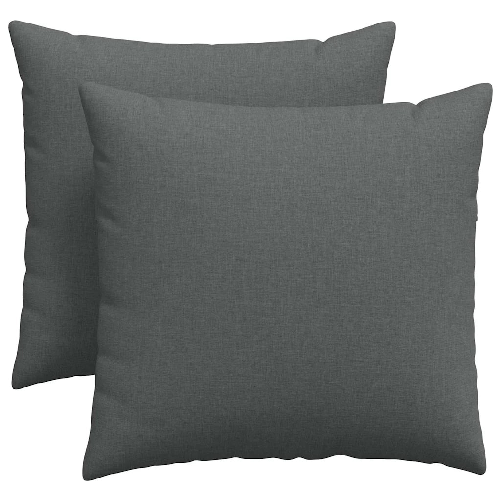 Cuscini da Divano 2 pcs Grigio scuro 45 x 45 cm Tessuto 42013912