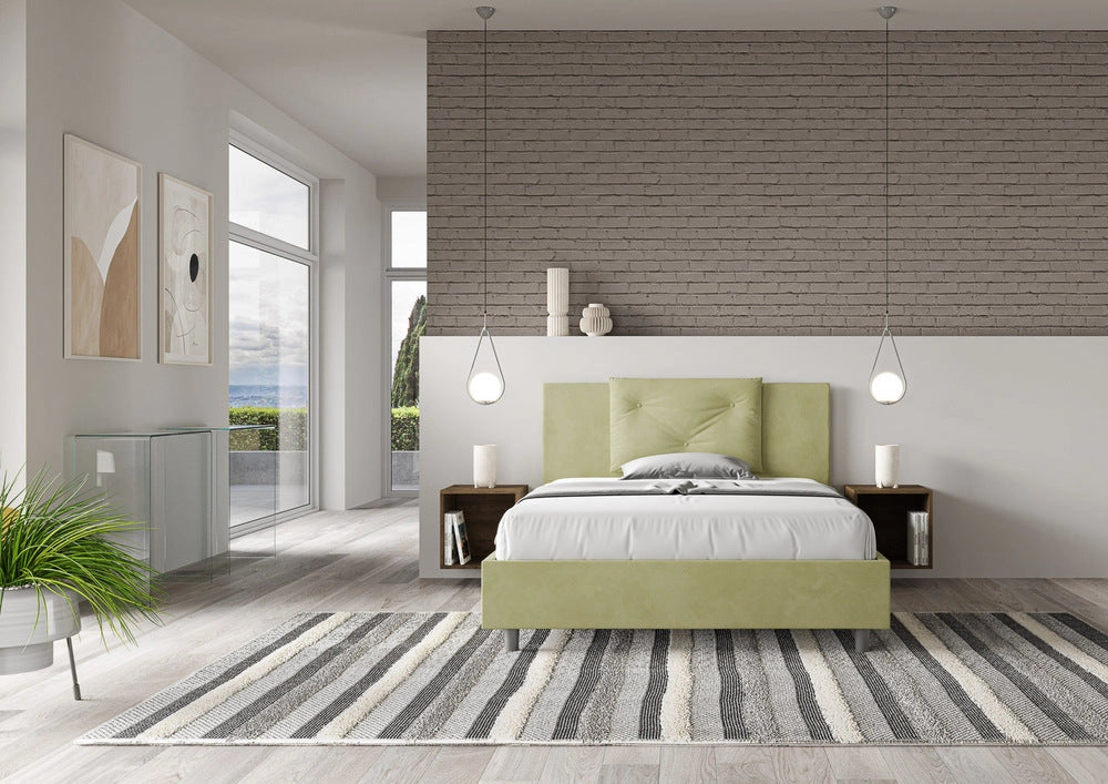 Letto Matrimoniale 160x200 cm Senza Rete Appia Tè Verde