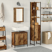 Set di mobili per il bagno 3 pcs Marrone Legno multistrato 3332551