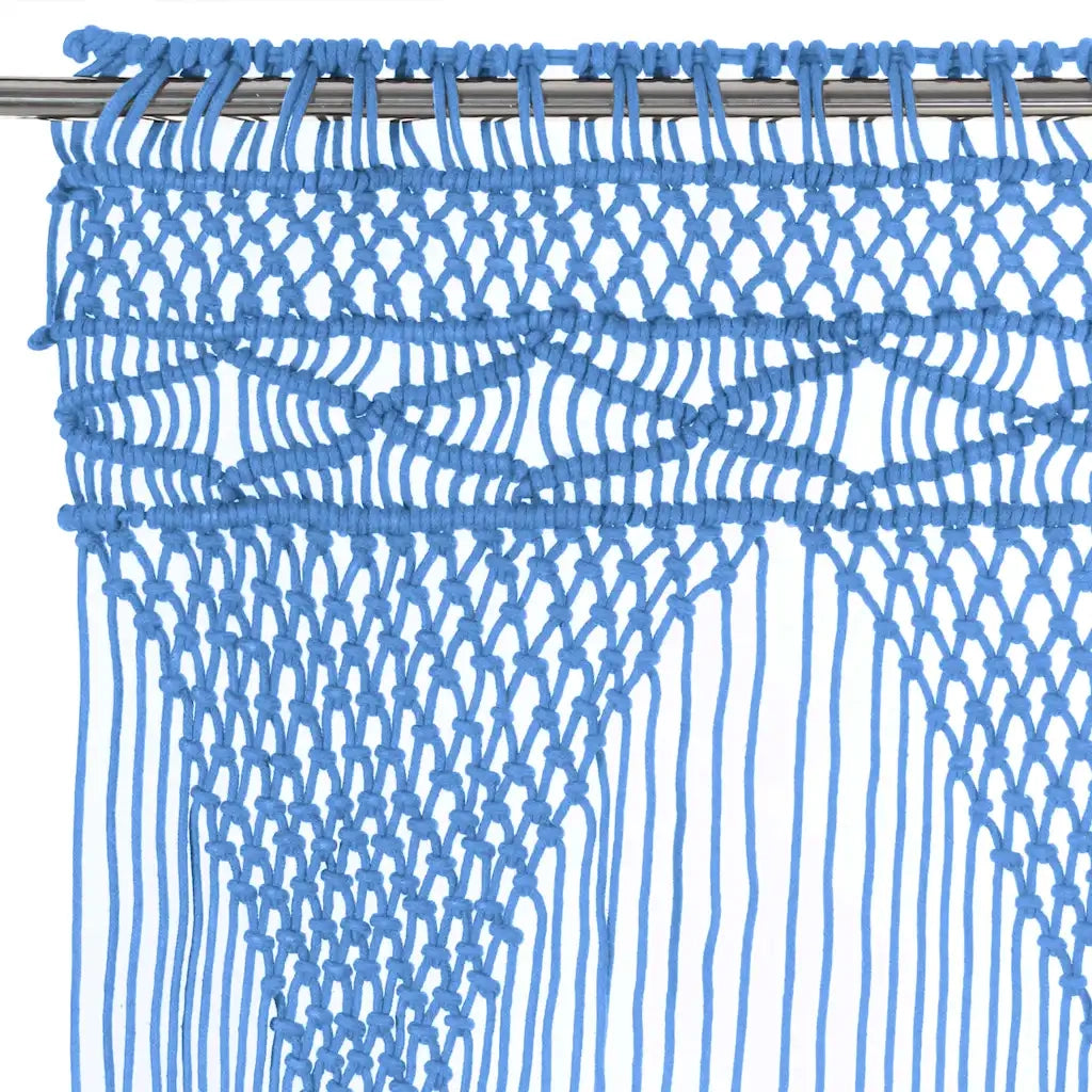 Tenda Macram¨¨ Blu 140x240 cm in Cotone