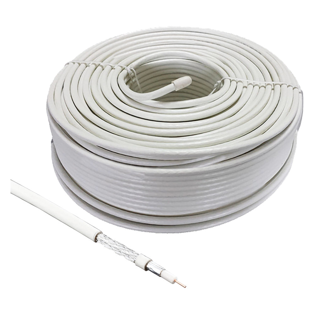 Cavo Coassiale Tv Sat Ø ± x 28014 Electraline 6,2 mm 0,15 mm 100 mt