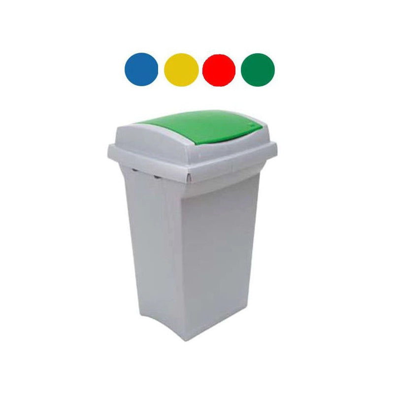 Bidone Recycling Giallo L 50 43X39 H 68 Ics